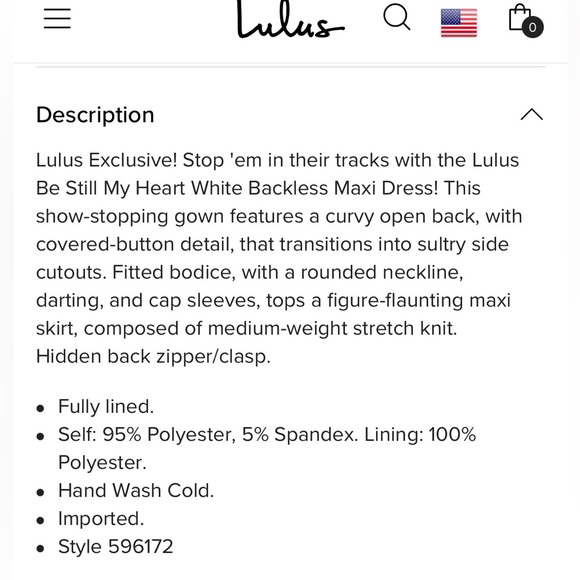 NWT! LuLu’s Wedding Dress - Picture 5 of 9